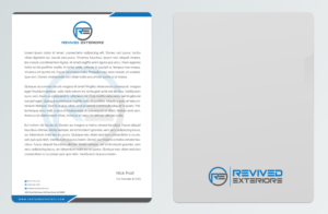 Letterhead Design by Pointless Pixels India for Revived Exteriors, Inc. | Design: #12985243