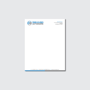 Briefkopf-Design von Right_D für Revived Exteriors, Inc. | Design: #12972272