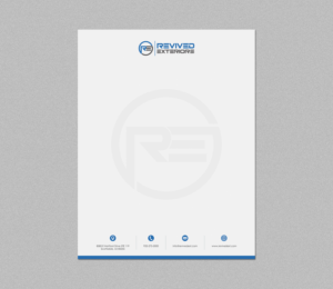 Letterhead Design by logodentity for Revived Exteriors, Inc. | Design: #12968630