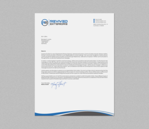 Letterhead Design by logodentity for Revived Exteriors, Inc. | Design: #12968921
