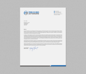 Letterhead Design by logodentity for Revived Exteriors, Inc. | Design: #12969188