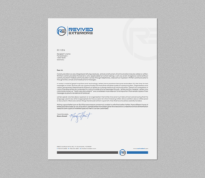 Letterhead Design by logodentity for Revived Exteriors, Inc. | Design: #12969436