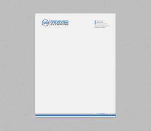 Letterhead Design by logodentity for Revived Exteriors, Inc. | Design: #12969578