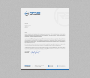 Letterhead Design by logodentity for Revived Exteriors, Inc. | Design: #12970392