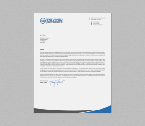 Letterhead Design by logodentity for Revived Exteriors, Inc. | Design: #12970429