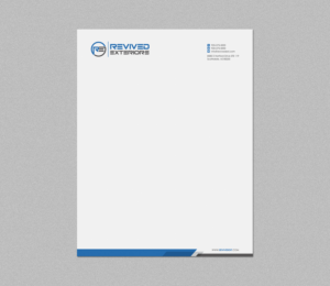 Letterhead Design by logodentity for Revived Exteriors, Inc. | Design: #12970483
