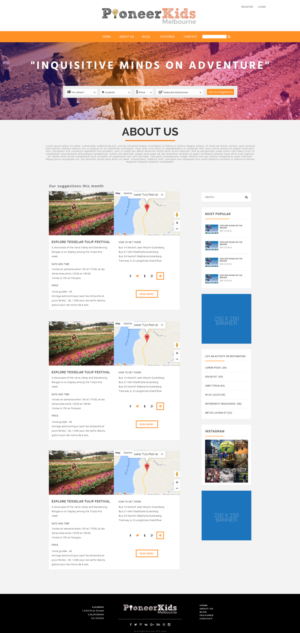 Web Design by lionx for Pioneerkids | Design: #13003780