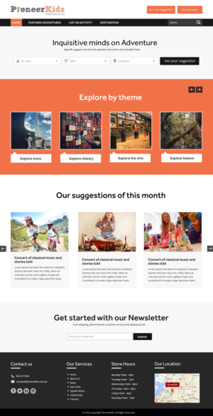 Web Design by Xclusive Designers for Pioneerkids | Design: #13069496