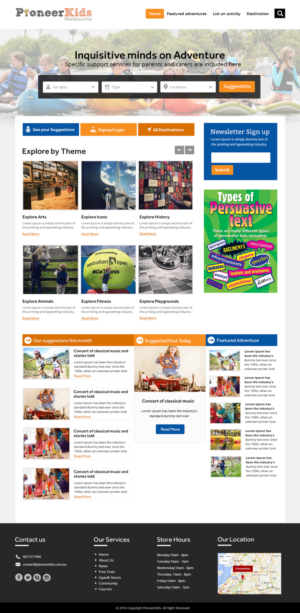 Web Design by Xclusive Designers for Pioneerkids | Design: #13071961