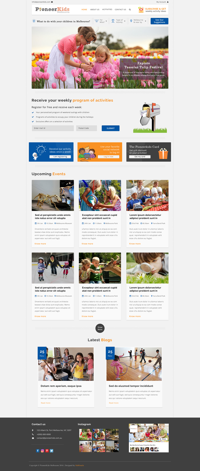 Web Design by Da Miracle for Pioneerkids | Design #13073283