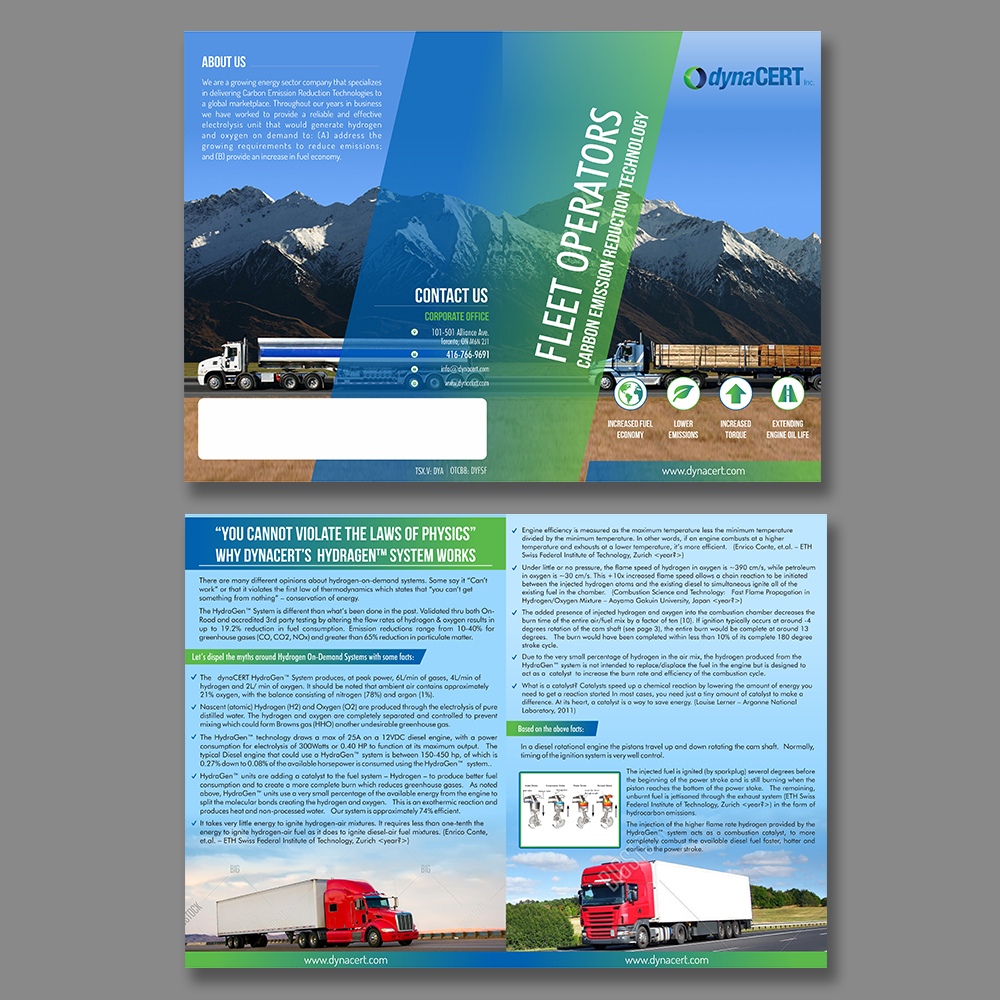 Flyer Design by ecorokerz for dynaCERT | Design #13061352