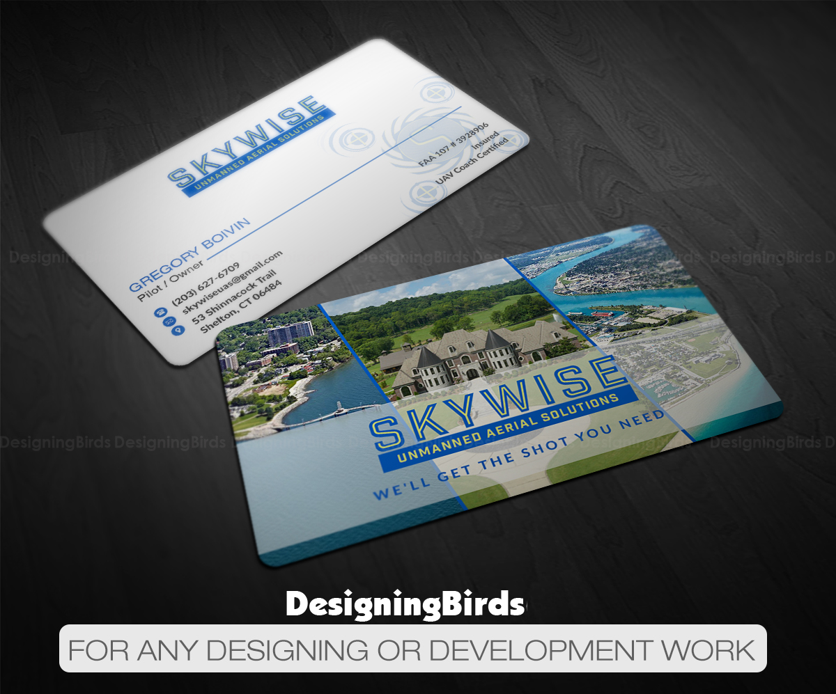 Visitenkarten-Design von Designing Birds für SkyWise UAS | Design #12978694
