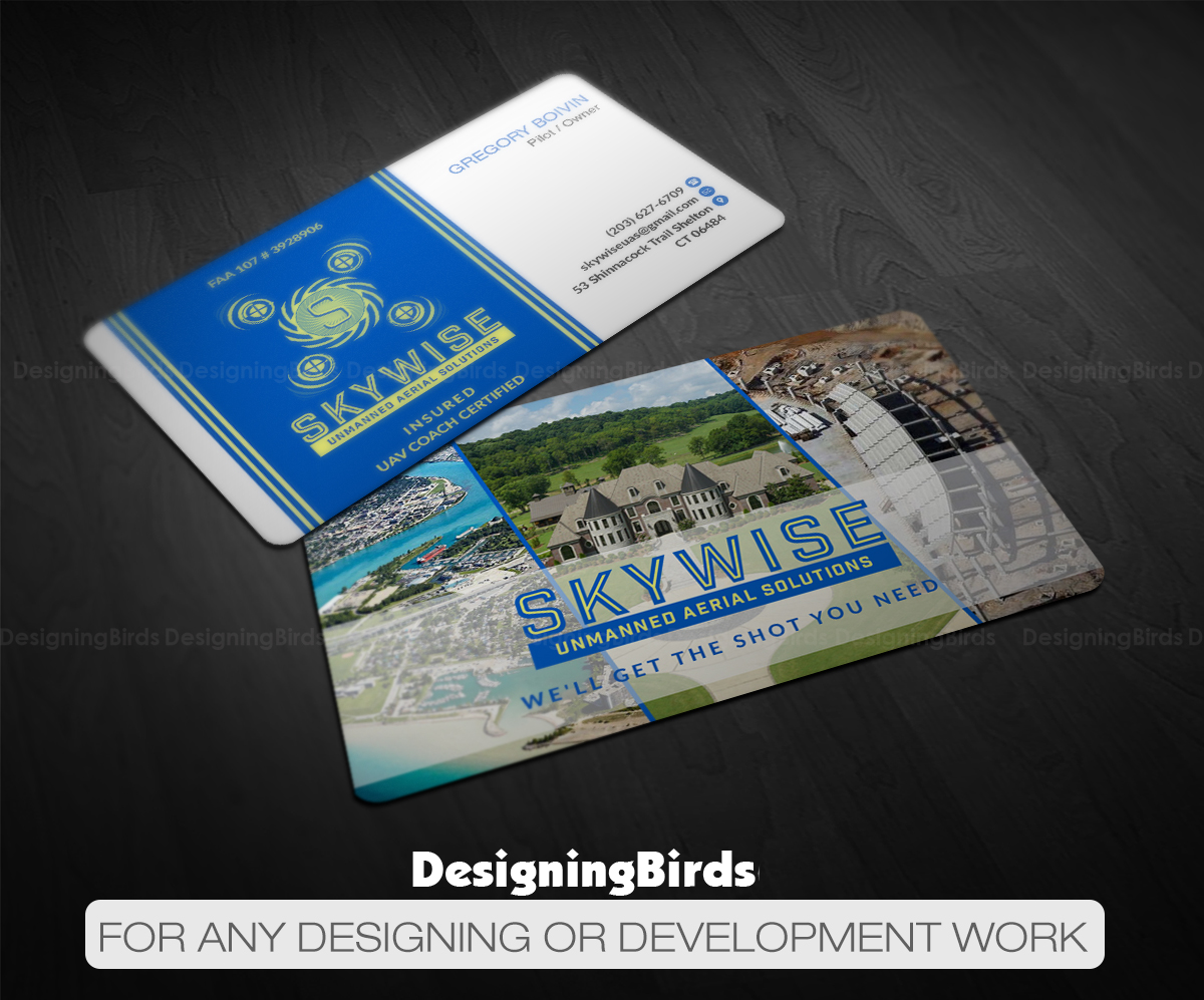 Visitenkarten-Design von Designing Birds für SkyWise UAS | Design #12994534