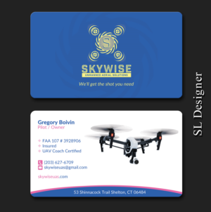 Visitenkarten-Design von SL Designer für SkyWise UAS | Design: #12969366