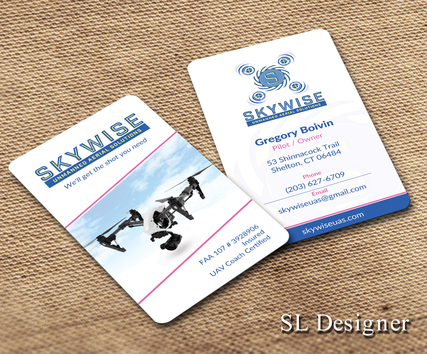 Visitenkarten-Design von SL Designer für SkyWise UAS | Design #12969744