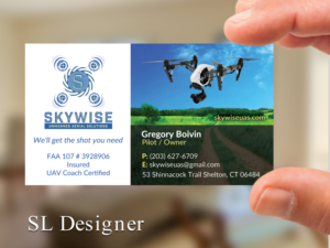 Visitenkarten-Design von SL Designer für SkyWise UAS | Design: #12973942