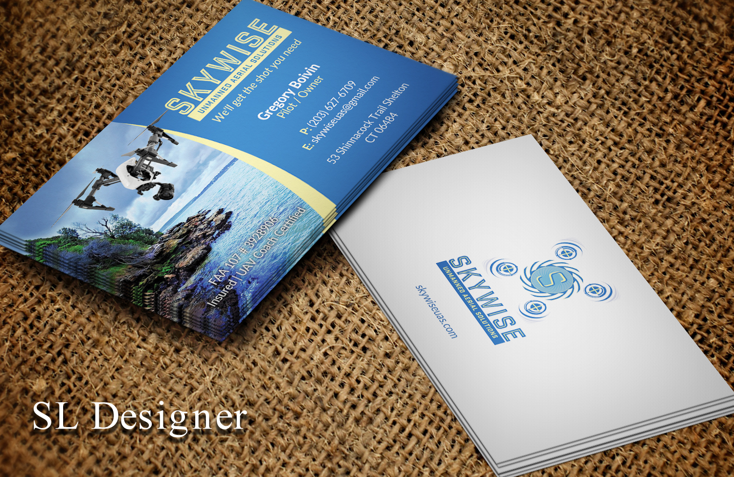 Visitenkarten-Design von SL Designer für SkyWise UAS | Design #12974045