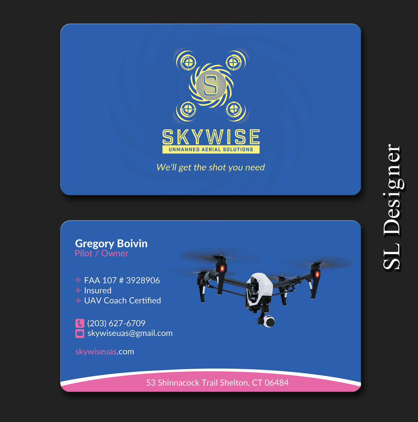 Visitenkarten-Design von SL Designer für SkyWise UAS | Design #12974685