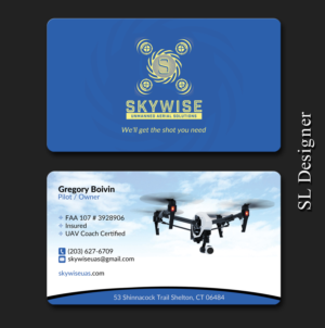 Visitenkarten-Design von SL Designer für SkyWise UAS | Design: #12974686