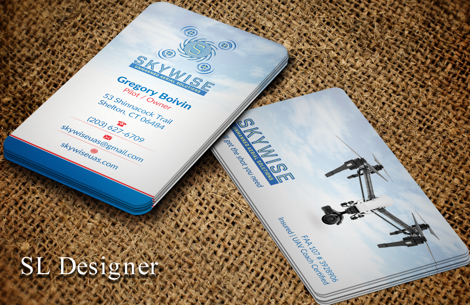 Design de Carte de Visite par SL Designer pour SkyWise UAS | Design #12989848