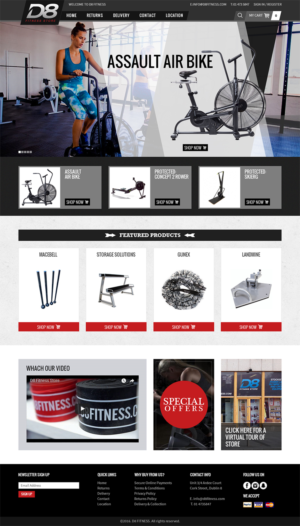 Landing Page Design by RupalTechno for D8 Fitness | Design: #12989114