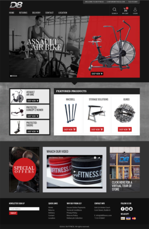 Landing Page Design by RupalTechno for D8 Fitness | Design: #12989615