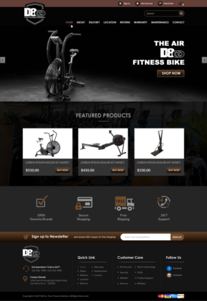 Landing Page Design by Sbss for D8 Fitness | Design: #13058287