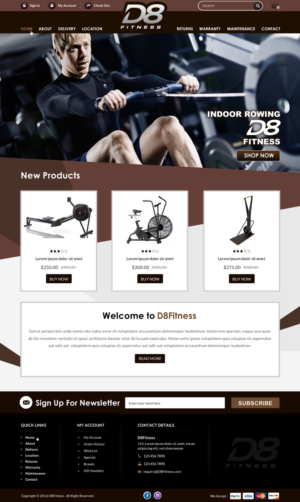 Landing Page Design by Creative Design for D8 Fitness | Design: #13040119