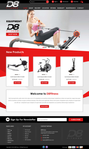 Landing Page Design by Creative Design for D8 Fitness | Design: #13047181