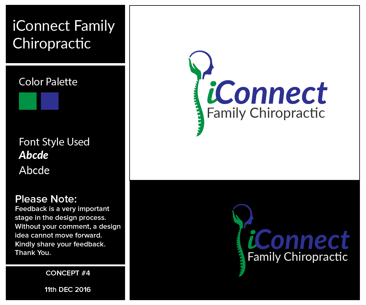 Logo Design by jerin205 for iConnect Family Chiropractic | Design #12981089