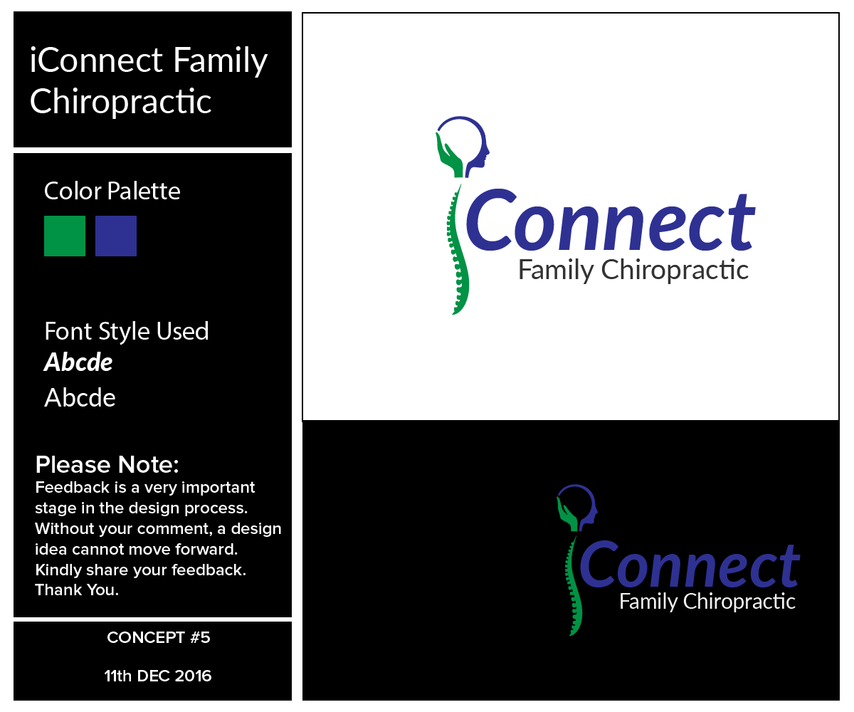 Logo Design by jerin205 for iConnect Family Chiropractic | Design #12981103