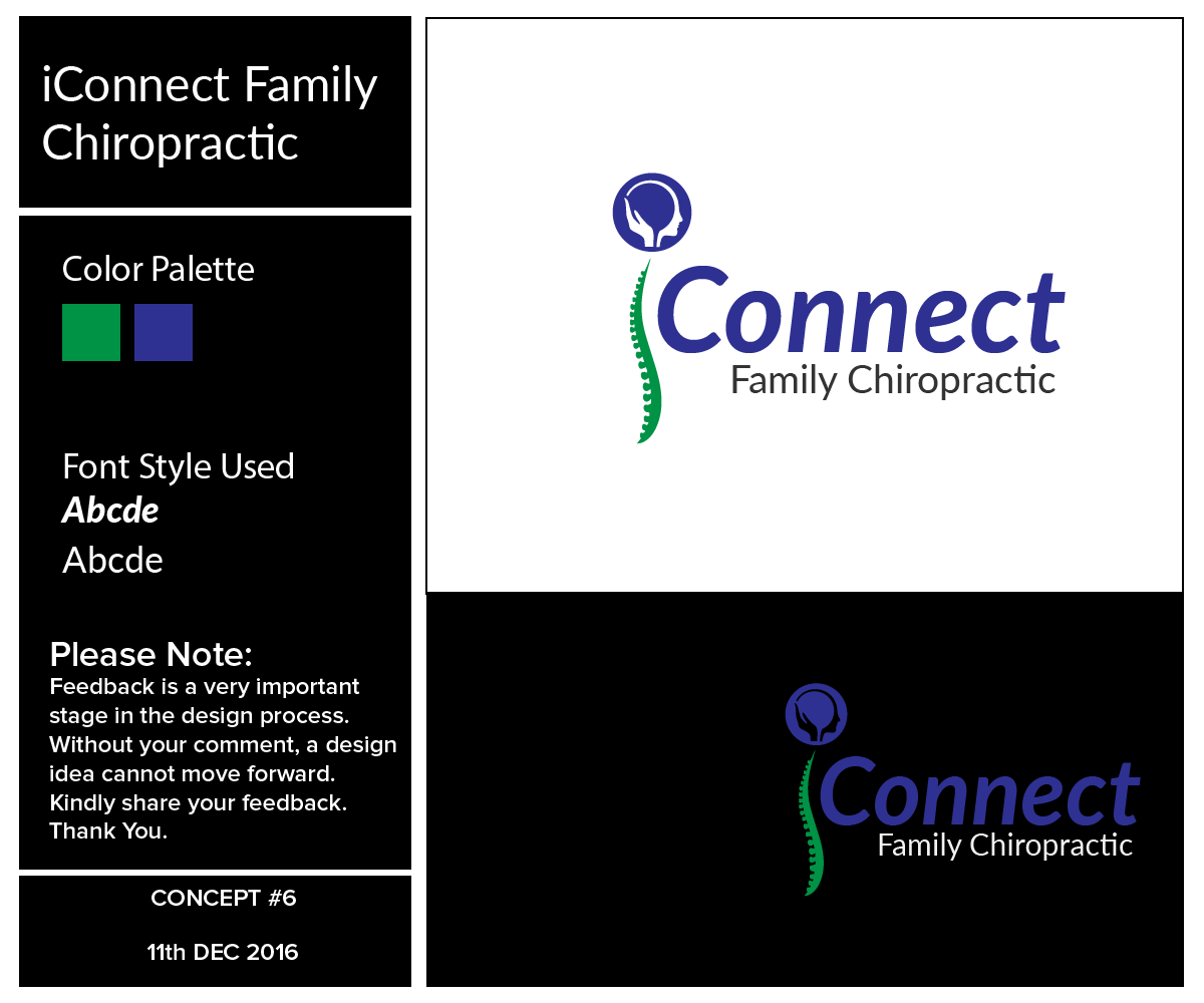 Logo Design by jerin205 for iConnect Family Chiropractic | Design #12981142