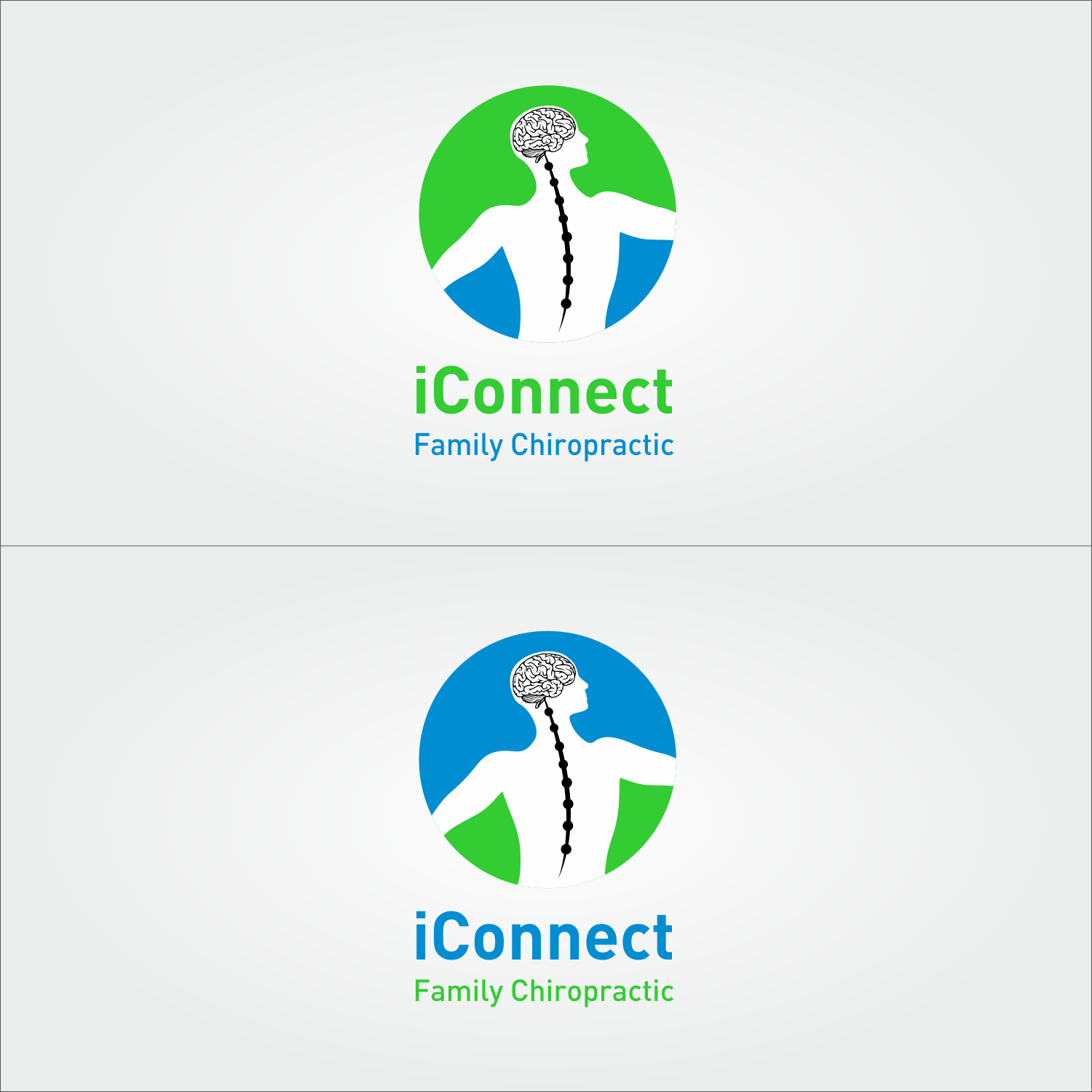 Diseño de Logo por desingman para iConnect Family Chiropractic | Diseño #12985948