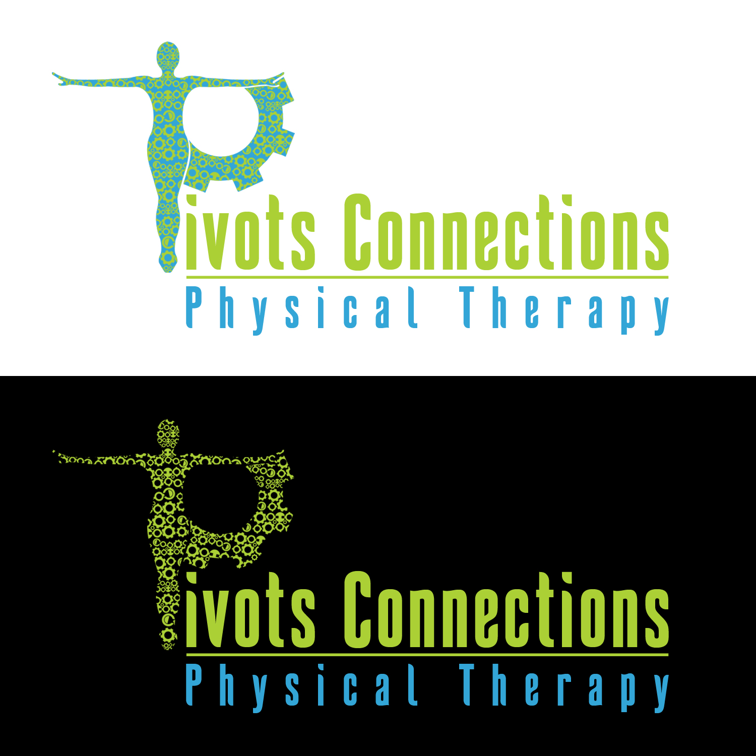 Bold, Playful, Physical Therapy Logo Design for Pivotal Connections OR