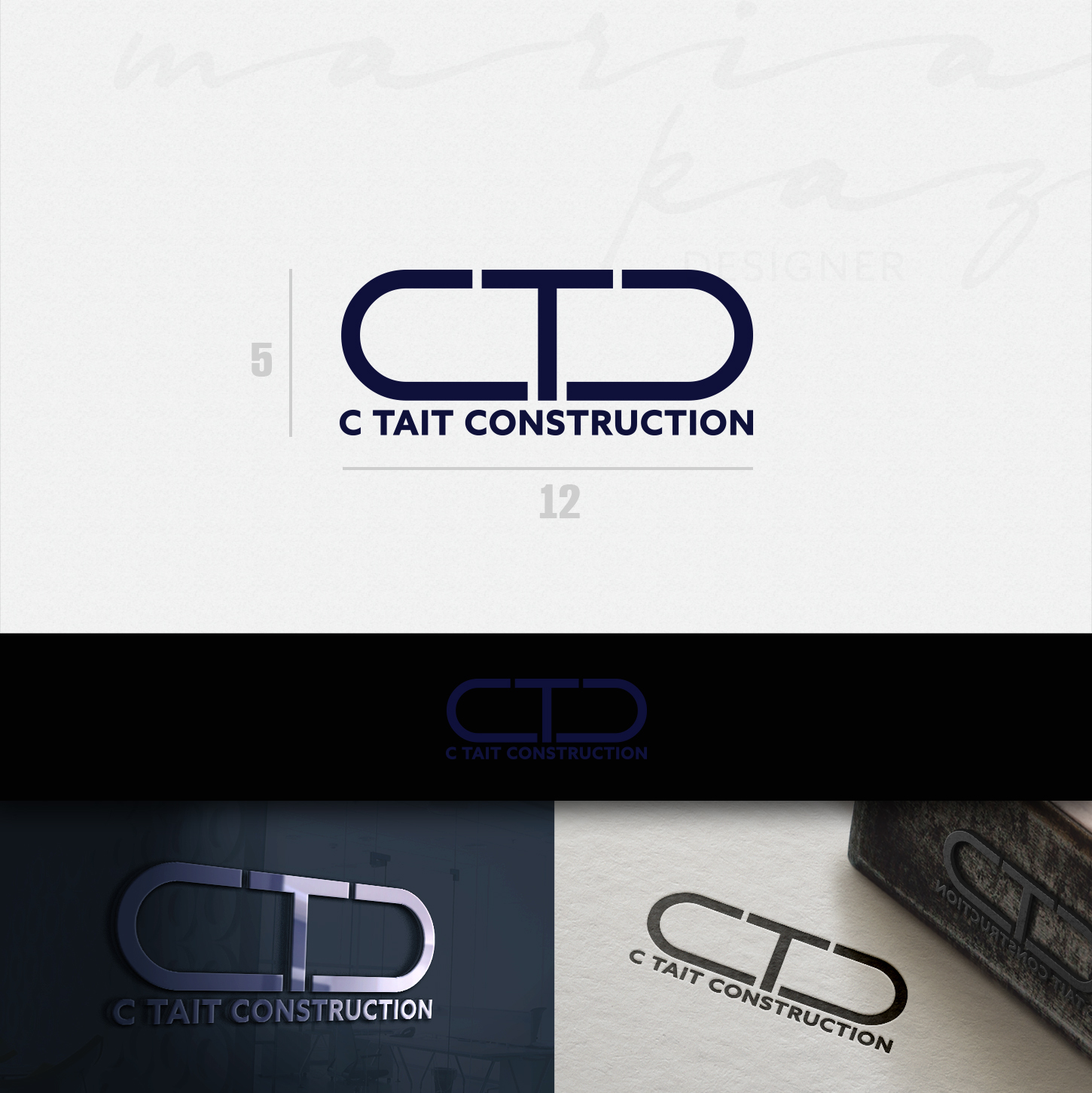 Logo Design by maria-kaz for C Tait construction ltd | Design #13163084