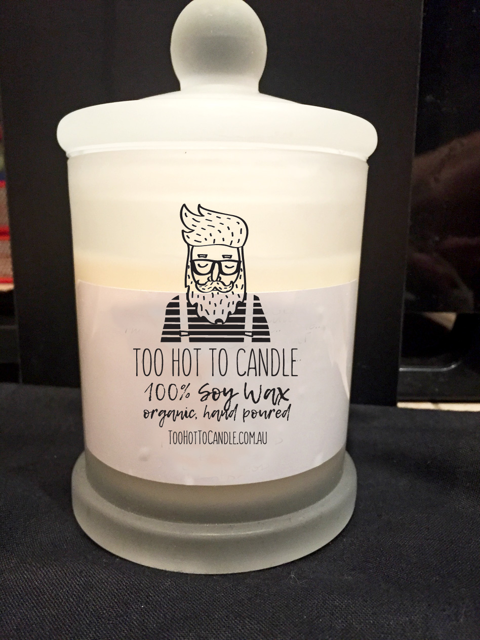 Logo Design by Irina Makedonska for Too Hot To Candle | Design #13017128