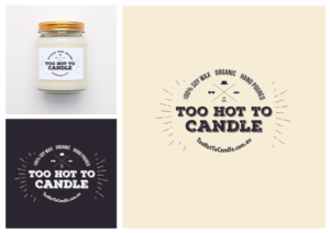 Logo Design by Amduat Design for Too Hot To Candle | Design: #13046770