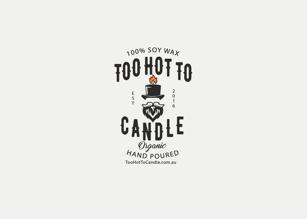 Logo Design by Mandy Illustrator for Too Hot To Candle | Design #13116629