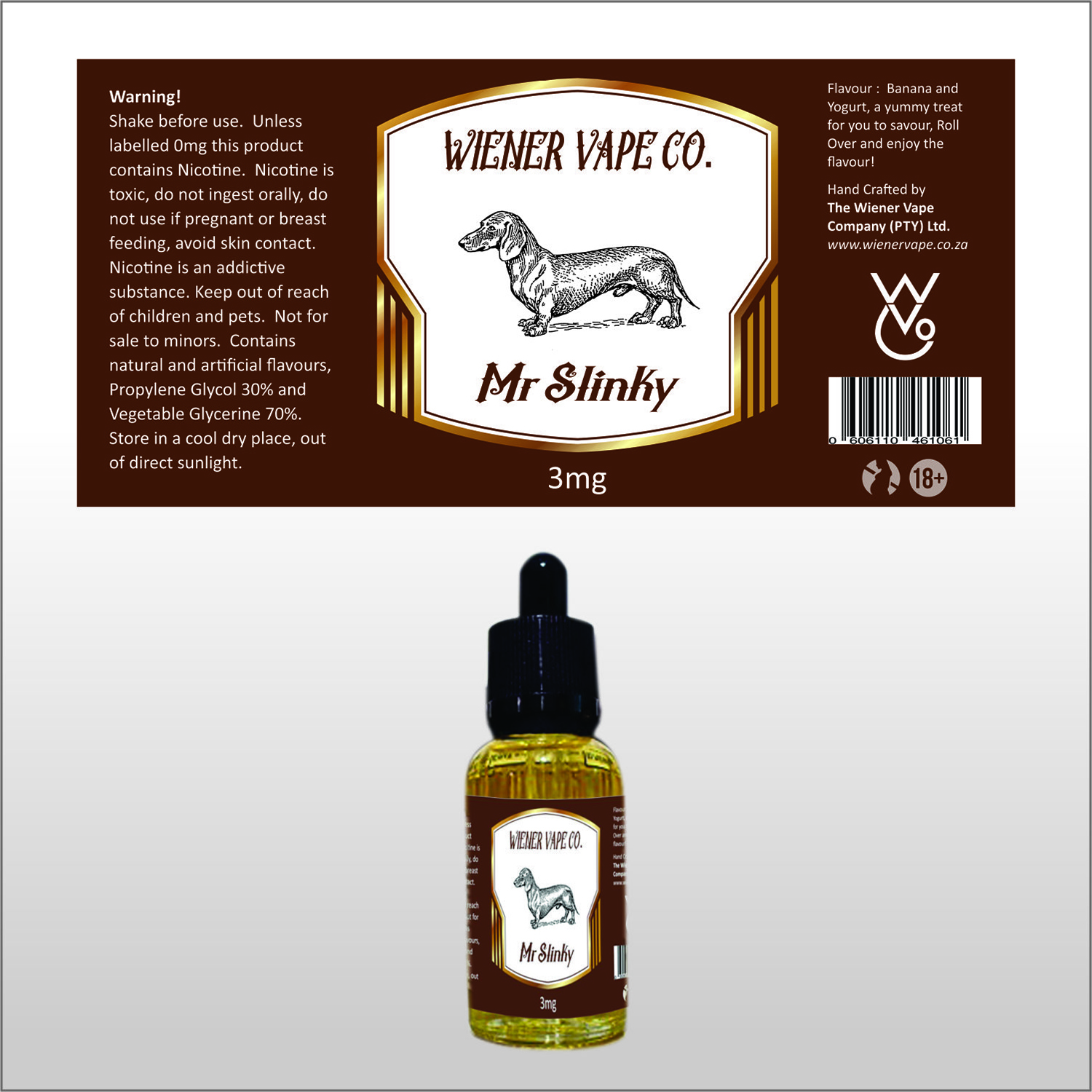 Etikett-Design von geeta Designs für Wiener Vape Company (pty) ltd. | Design #13213282
