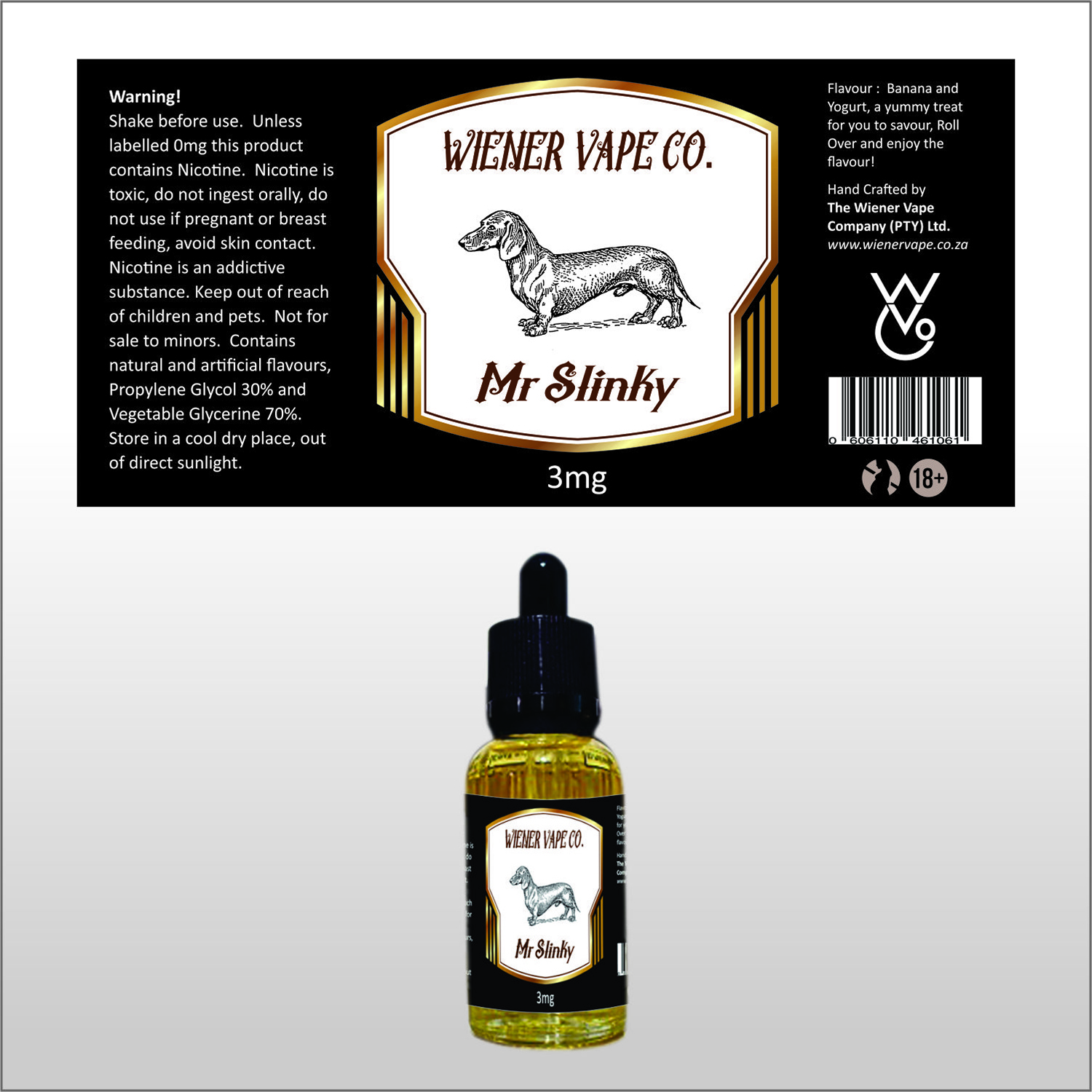 Design Étiquette par geeta Designs pour Wiener Vape Company (pty) ltd. | Design #13213283