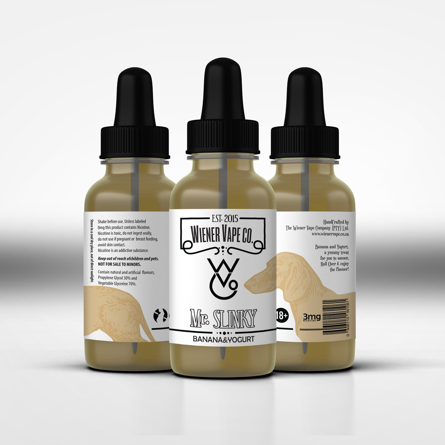 Label Design by skahorse for Wiener Vape Company (pty) ltd. | Design #13204038