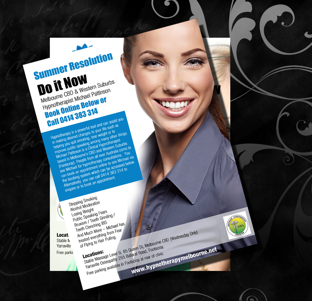 Flyer Design by uk for Acumen Clinical Hypnotherapy | Design #2442411