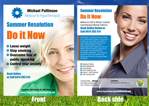 Flyer Design by uk for Acumen Clinical Hypnotherapy | Design: #2452574