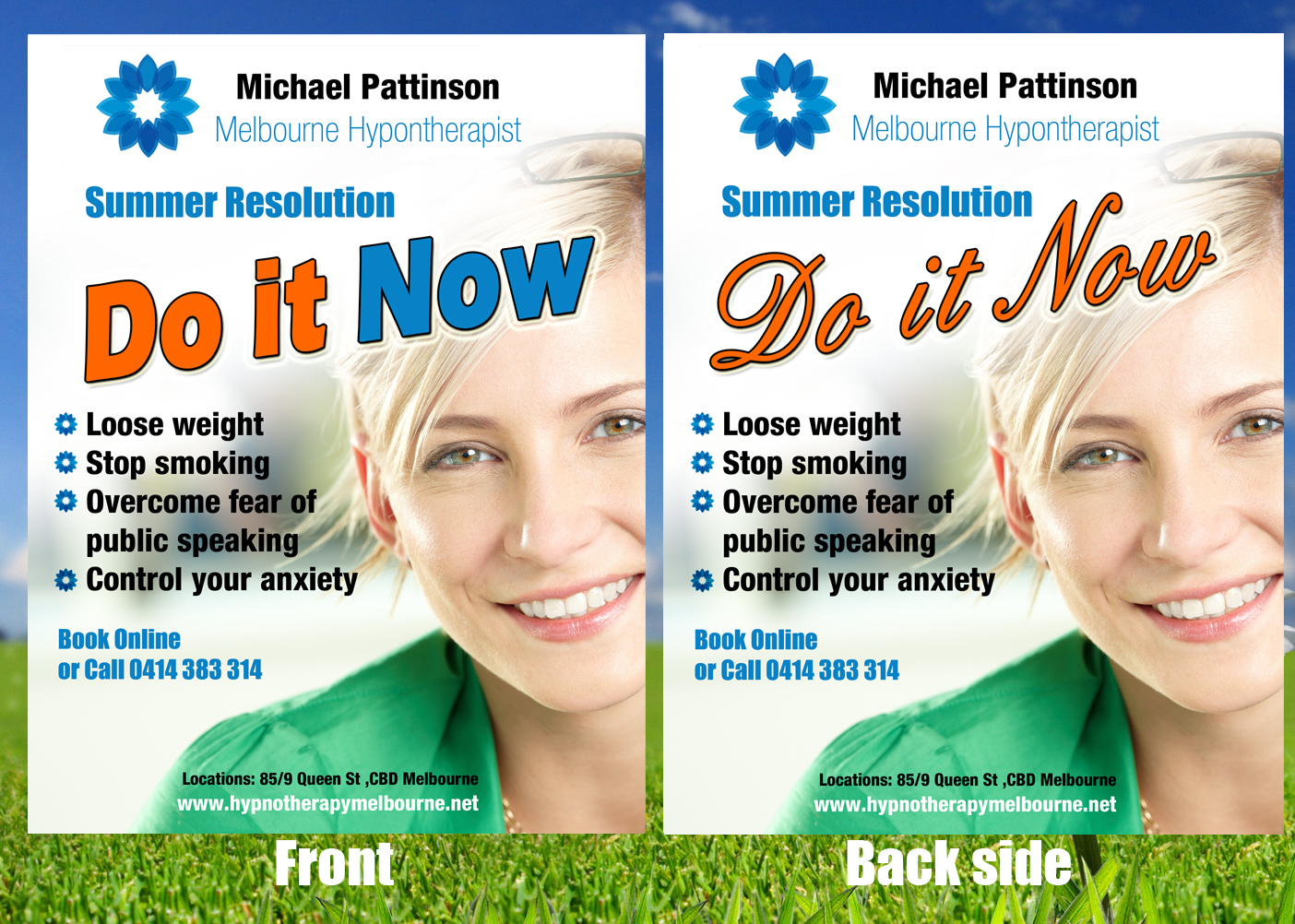 Flyer Design by uk for Acumen Clinical Hypnotherapy | Design #2452621
