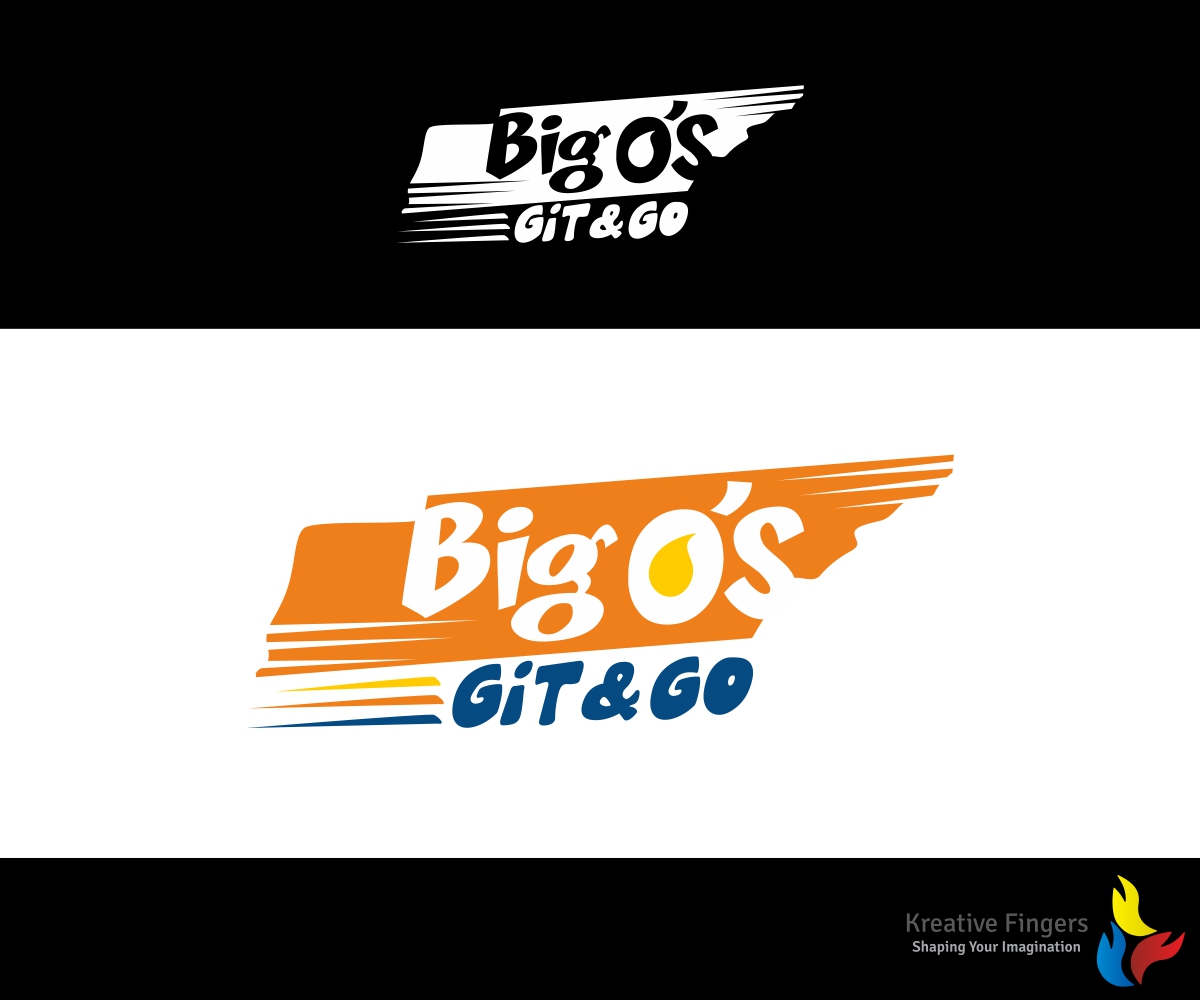 Logo Design by Kreative Fingers for Big O's Git & Go | Design: #13007716