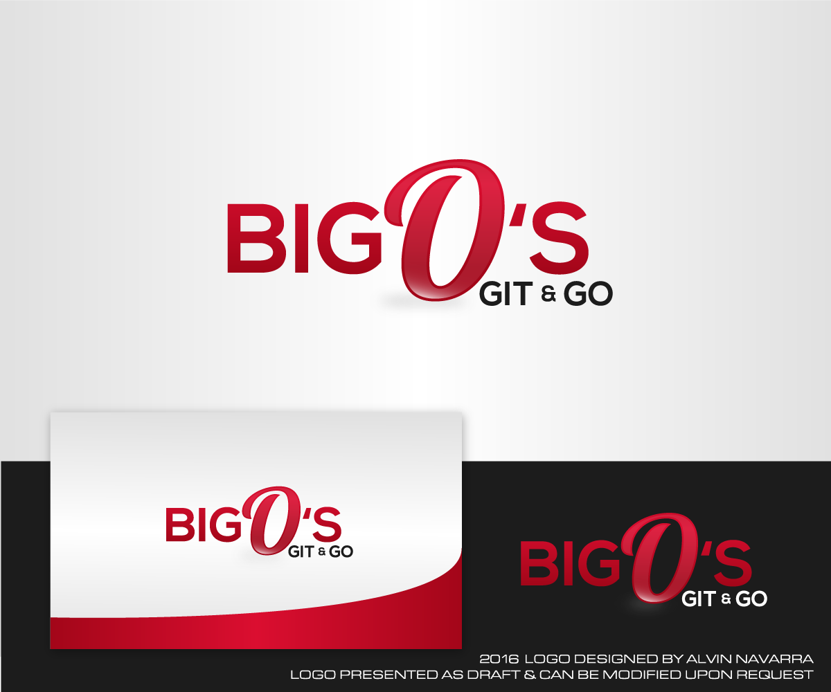 Logo-Design von alvinnavarra für Big O's Git & Go | Design #13043673