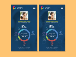 Smarthome App Homepage Design making customers feel in control of their spend | App Design by LeonFX