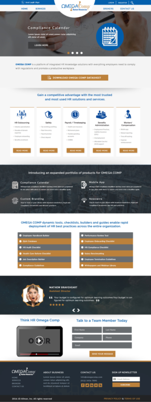 HR Outsourcing and Payroll Company needs a website re-design | Diseño Web por bdesigner9