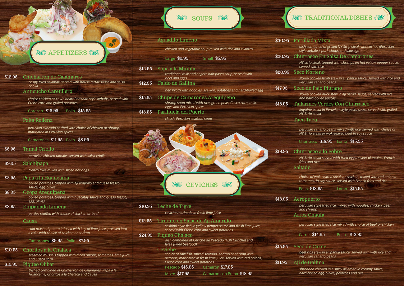 Flyer Design by aniep for Olibar Peruvian Cuisine | Design #13070565
