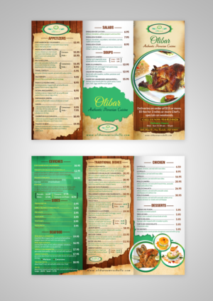 Flyer Design by debdesign for Olibar Peruvian Cuisine | Design: #13098759